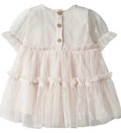 Lil Atelier Kjolebody k/æ - NbfRosetta - Tyl - Almost Mauve