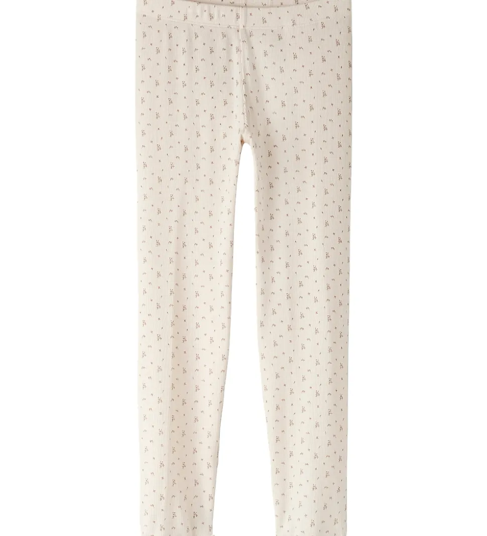 Lil Atelier Nattøj - Rib - NmfGago - Almost Mauve/Flowers