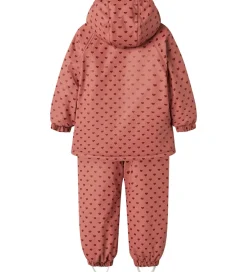 Lil' Atelier Regntøj m. Seler/Vattering - PU - NmfLadry10 - With