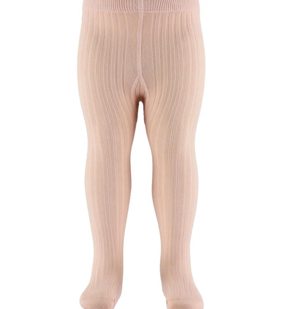 Lil Atelier Strømpebukser - Rib - NbfIlso - Cameo Rose