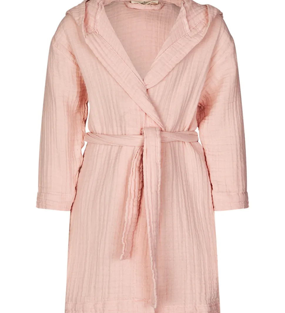 Lille Kanin Badekåbe - Musselin - Rose Smoke