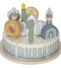 Little Dutch Fødselsdagskage - 26 Dele - Træ - Blå