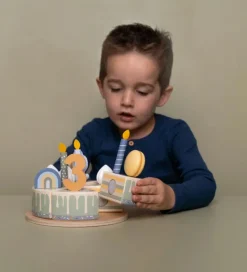 Little Dutch Fødselsdagskage - 26 Dele - Træ - Blå