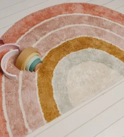 Little Dutch Gulvtæppe - 80x130 cm - Pink Regnbue