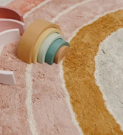 Little Dutch Gulvtæppe - 80x130 cm - Pink Regnbue