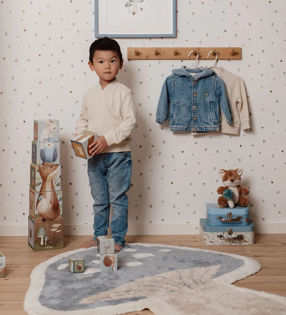 Little Dutch Gulvtæppe - 102x118 cm - Blå Svamp