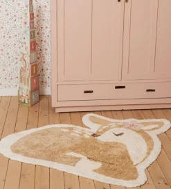 Little Dutch Gulvtæppe - 103x110 cm - Beige m. Rådyr