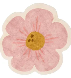 Little Dutch Gulvtæppe - 110x110 cm - Pink Blomst
