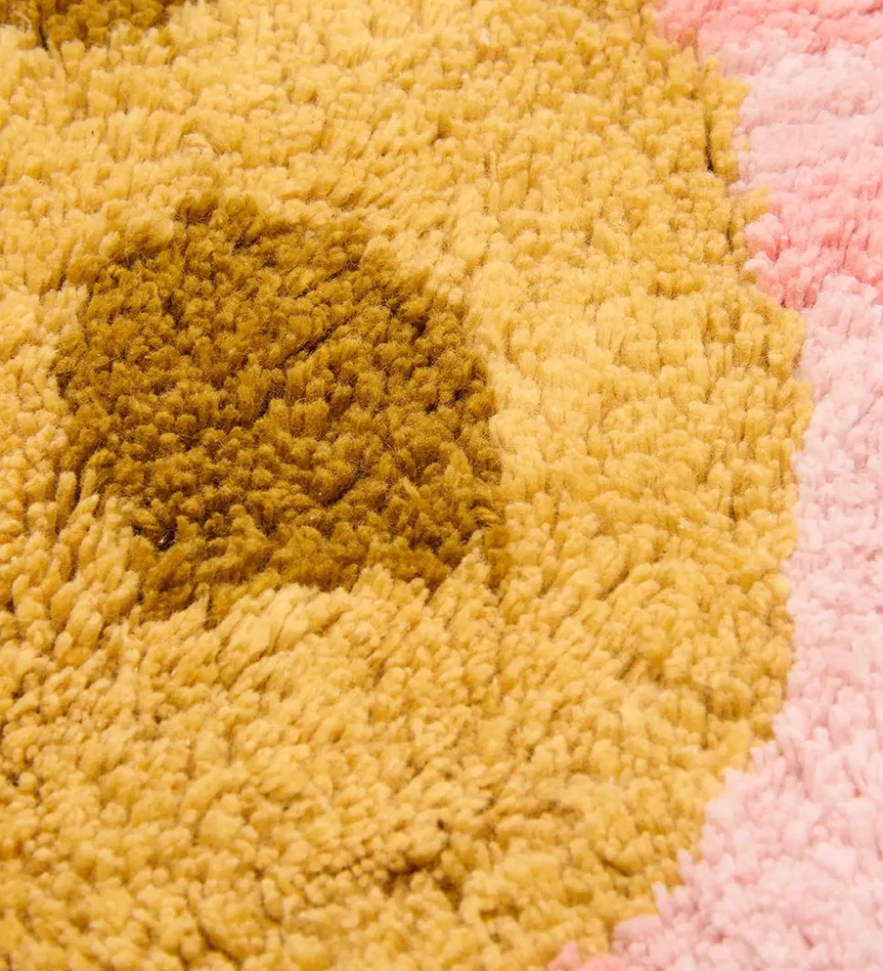 Little Dutch Gulvtæppe - 110x110 cm - Pink Blomst