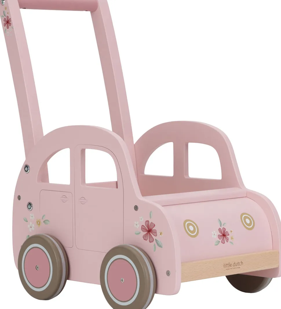 Little Dutch Gåvogn - Bil - Pink
