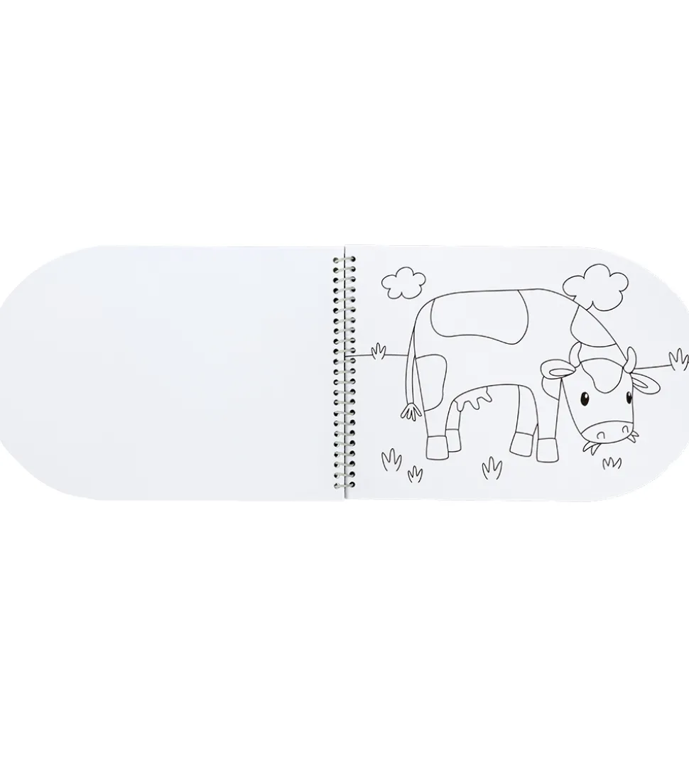 Little Dutch Malebog m. Vandfarver/Pensel - Little Farm