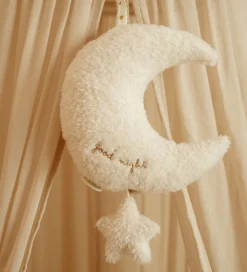 Little Dutch Musikuro - Måne med Stjerner - Hvid