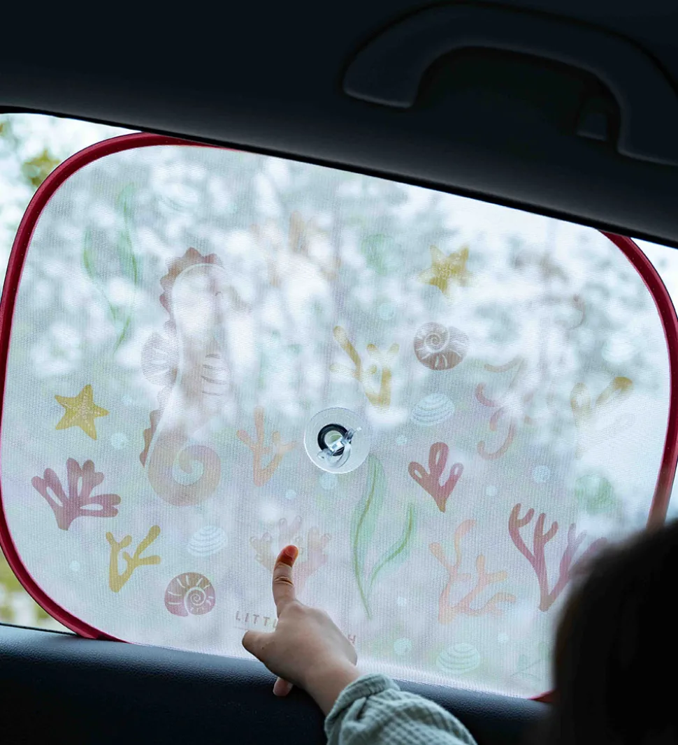 Little Dutch Solskærm til Bil - 2-Pak - 36x44 cm - Ocean Dreams