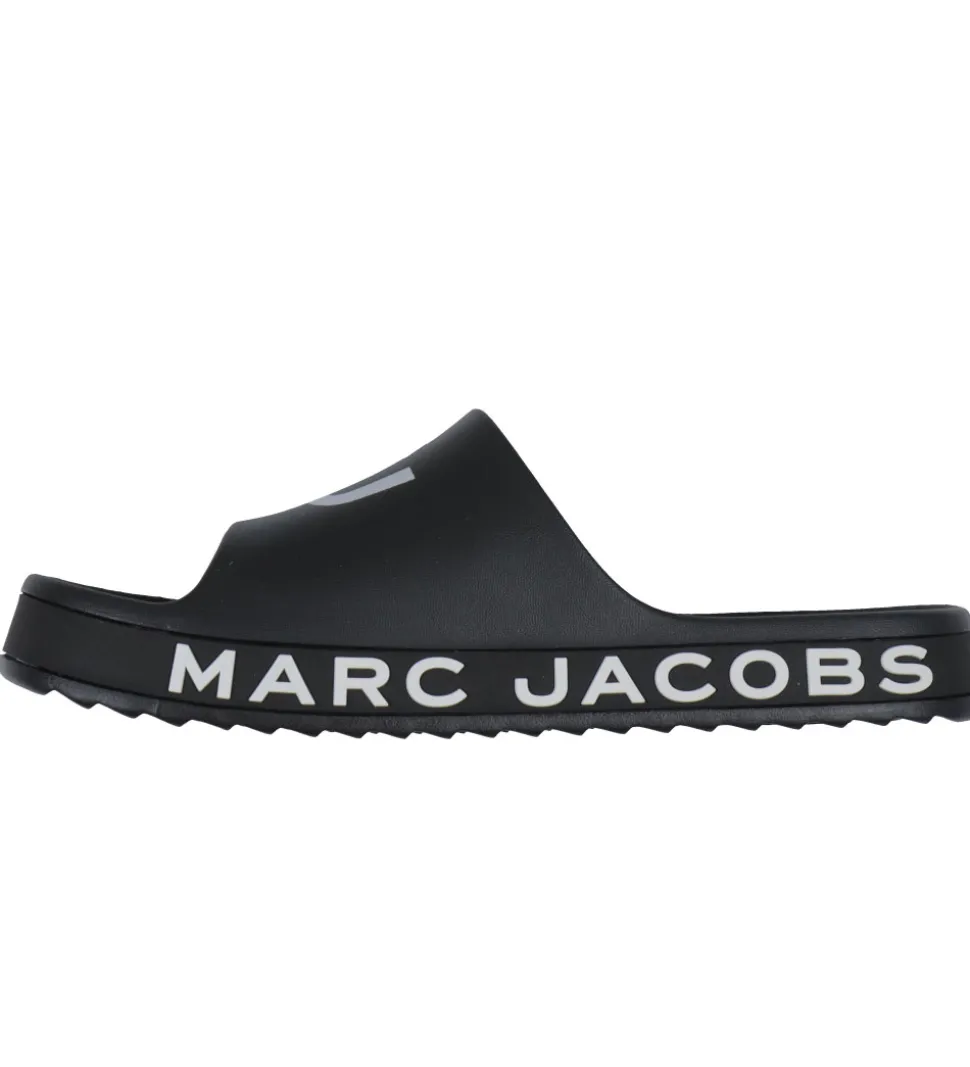 Little Marc Jacobs Badesandaler - Sort m. Logo