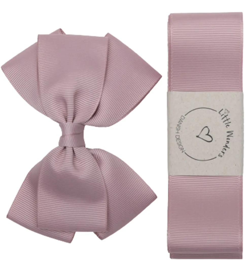 Little Wonders Dåbsbånd m. Sløjfe - Støvet Rosa