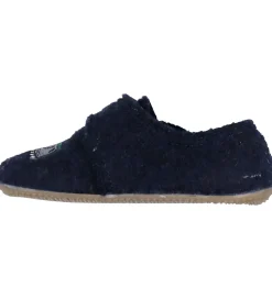 Living Kitzbühel Hjemmesko - Uld - Nachtblau m. T-rex