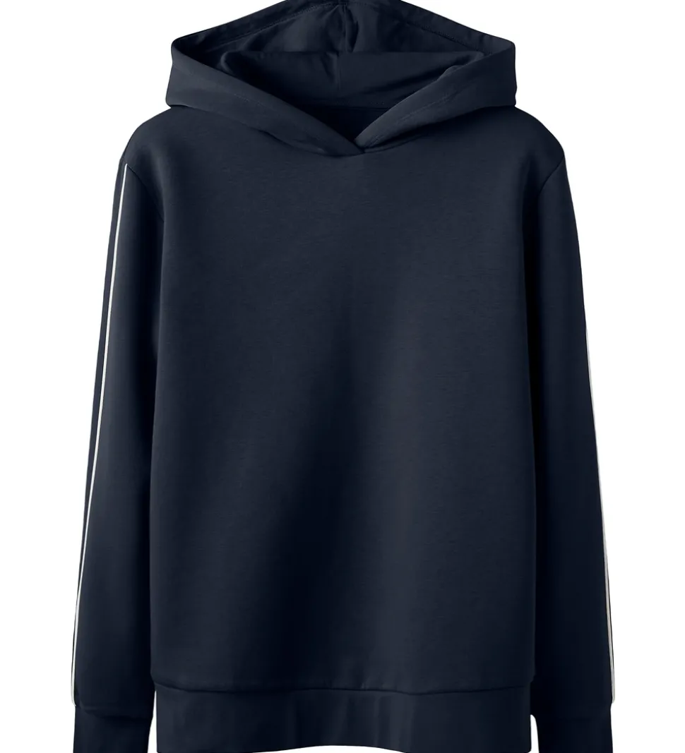 LMTD Hættetrøje - NlfBlake - Dark Sapphire/White Pipings