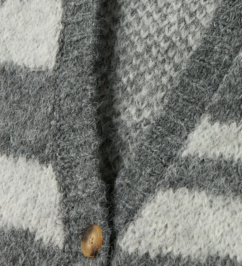 LMTD Vest - NlfNulos - Kort Strik - Dark Grey Melange