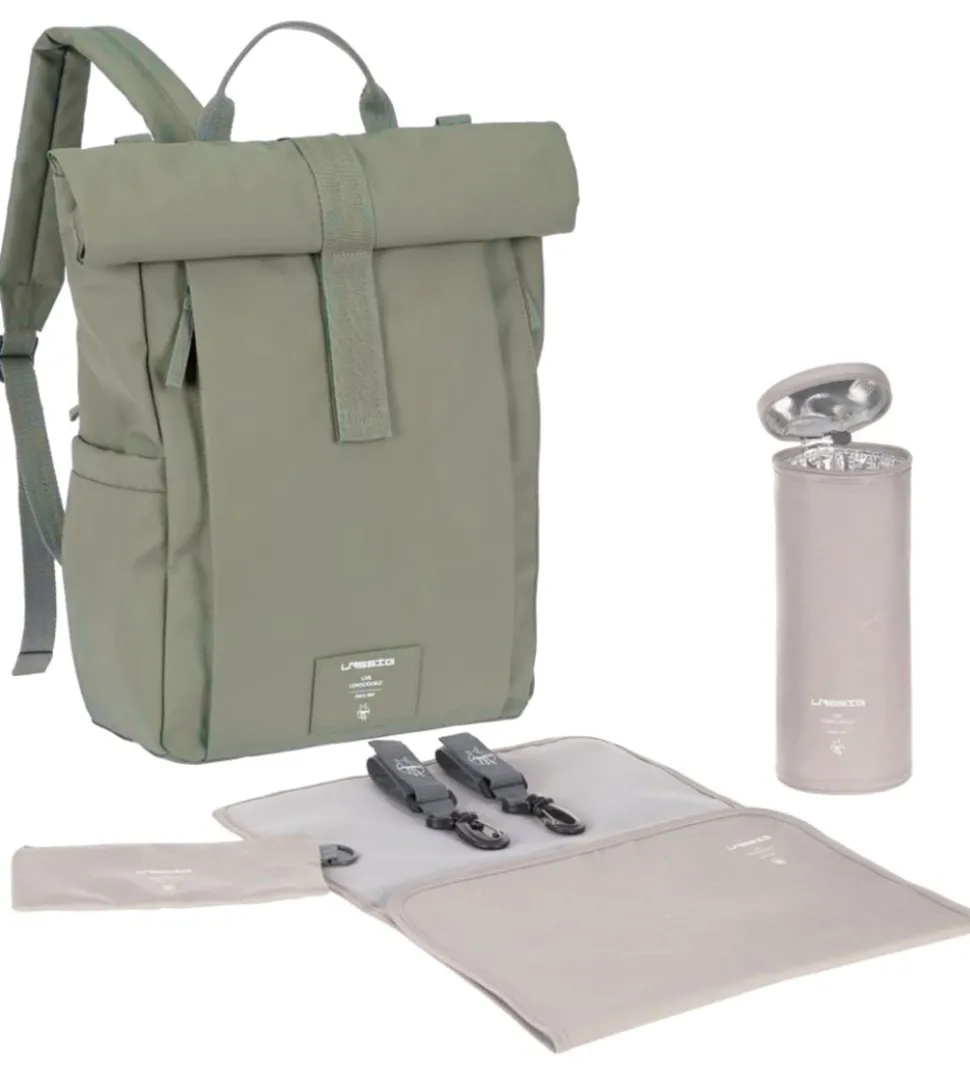 Lässig Pusletaske - GRE Rolltop Up Backpack - Silver Green