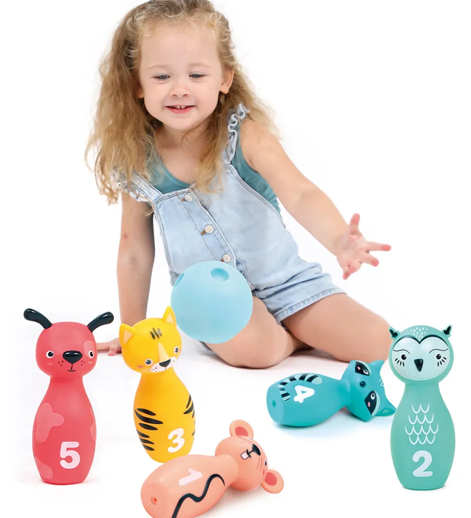 Ludi Bowlingsæt - Dyr - 6 Dele