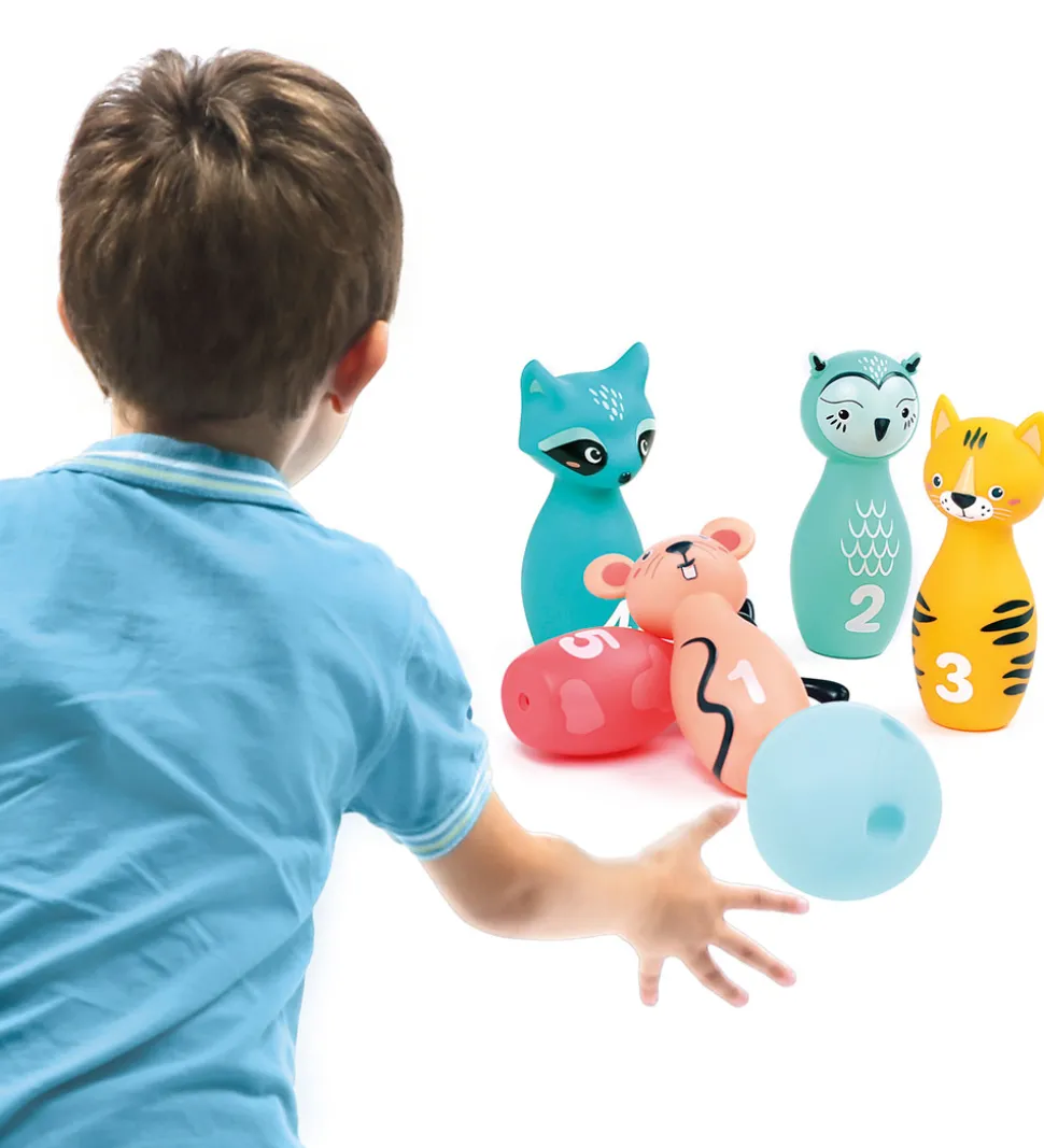 Ludi Bowlingsæt - Dyr - 6 Dele