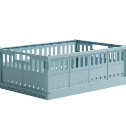 Made Crate Foldekasse - Maxi - 48x33x17,5 cm - Crystal Blue