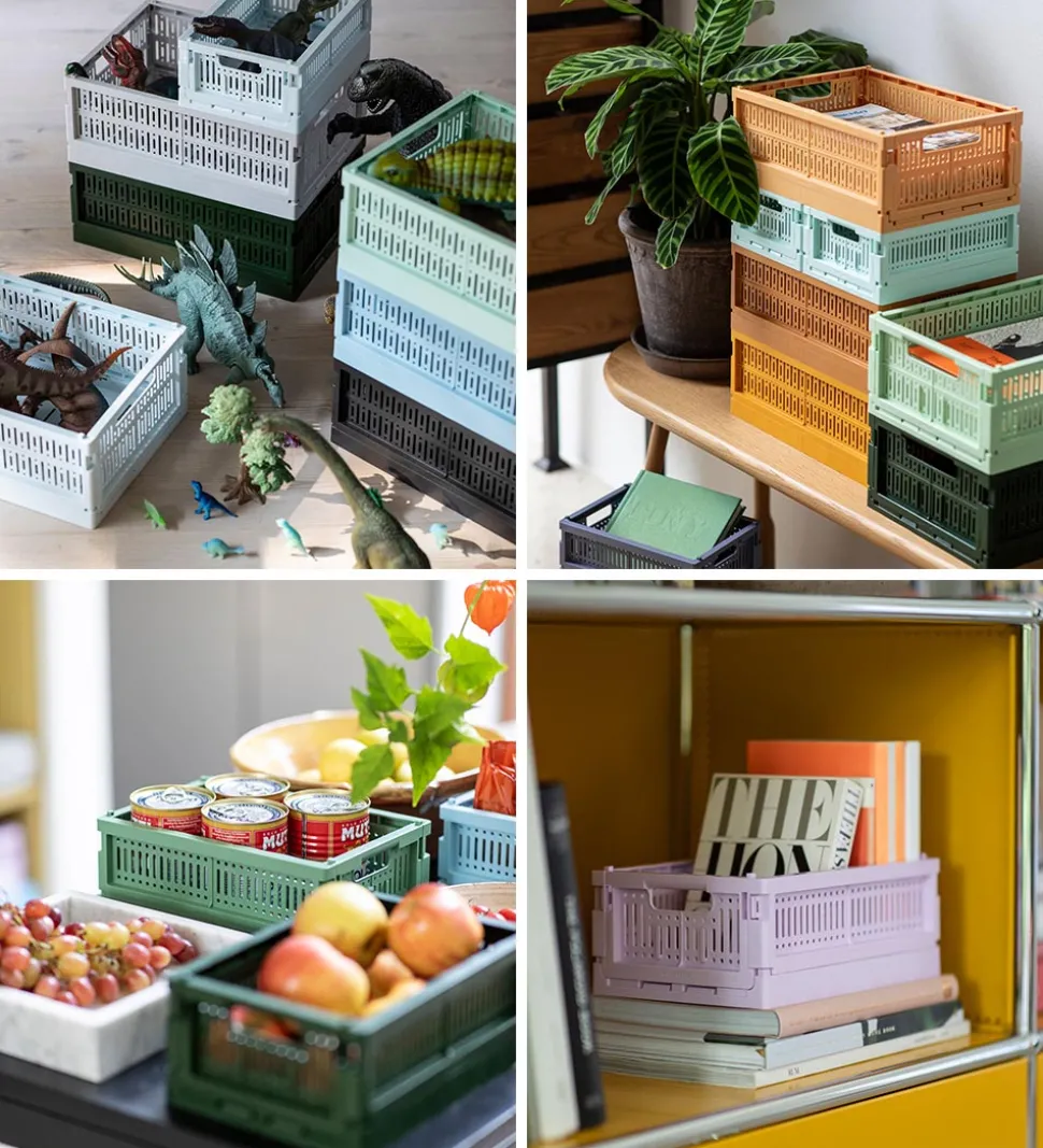 Made Crate Foldekasse - Midi - 33x24x13 cm - Spring Green