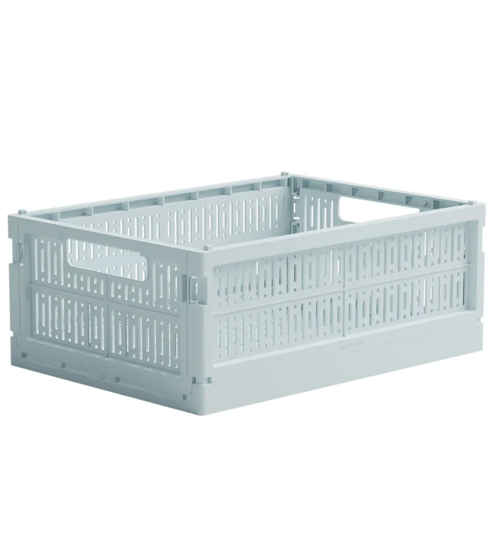 Made Crate Foldekasse - Midi - 33x24x13 cm - Ice Cube Blue