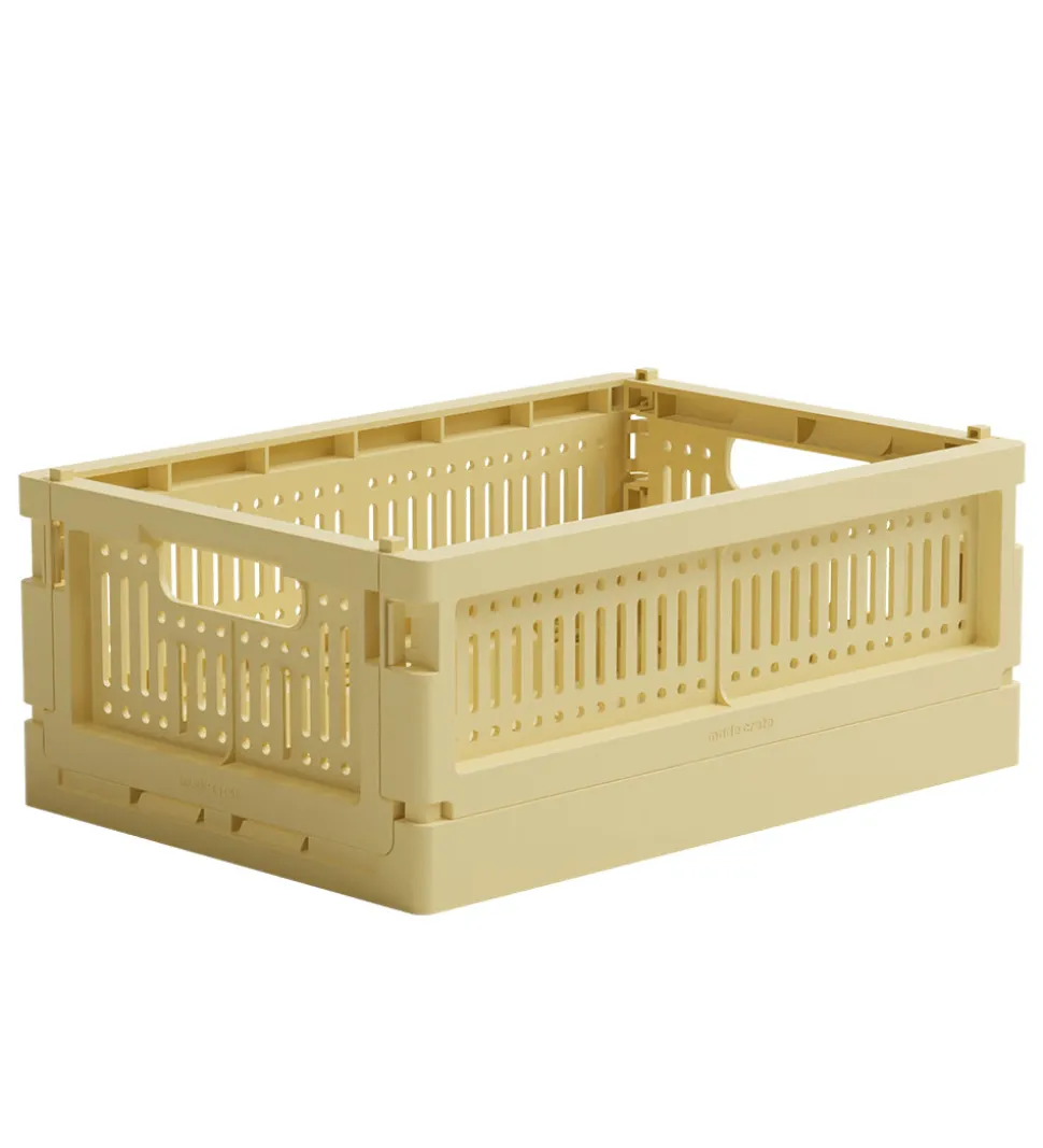 Made Crate Foldekasse - Mini - 24x17x9,5 cm - Lemon Cream