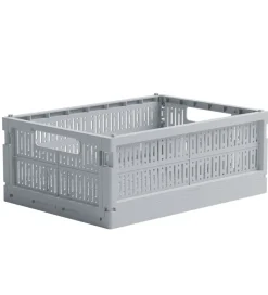 Made Crate Foldekasse - Midi - 33x24x13 cm - Misty Grey