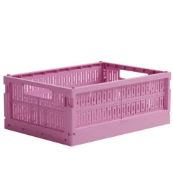 Made Crate Foldekasse - Midi - 33x24x13 cm - Soft Fuchsia