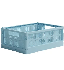 Made Crate Foldekasse - Midi - 33x24x13 cm - Crystal Blue