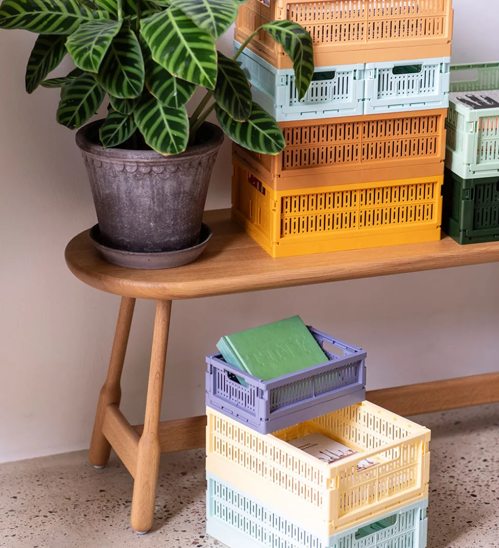 Made Crate Foldekasse - Midi - 33x24x13 cm - Mustard