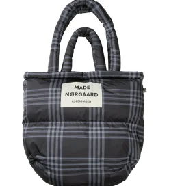 Mads Nørgaard Shopper - Light Ripstop Pillow - Black/Vanilla Ice