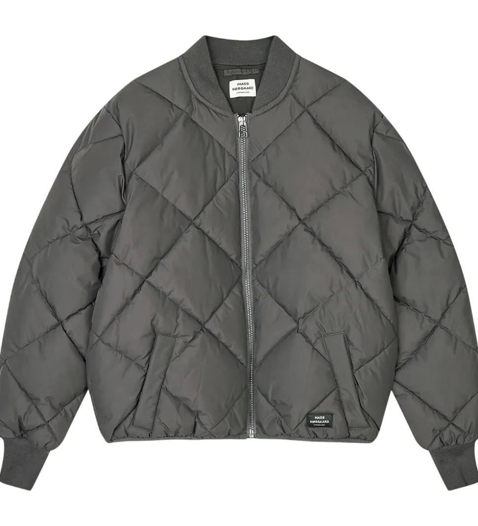 Mads Nørgaard Termojakke - Quiltet - Light Ripstop Harris - Asph
