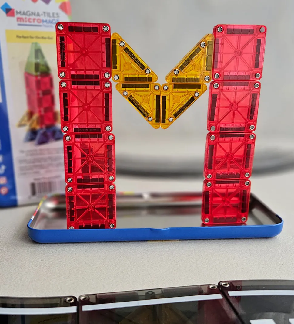 Magna-Tiles Magnetsæt - 26 Dele - MicroMAGS & Travel Tin Case