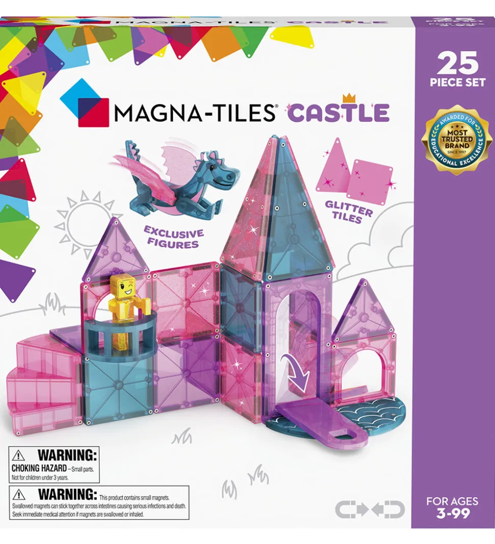Magna-Tiles Magnetsæt - 25 Dele - Castle