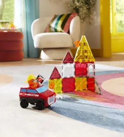 Magna-Tiles Magnetsæt - 27 Dele - Fire Rescue + MicroMAGS