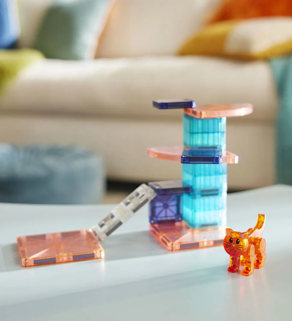 Magna-Tiles Magnetsæt - 13 Dele - Cat Tree + MicroMAGS