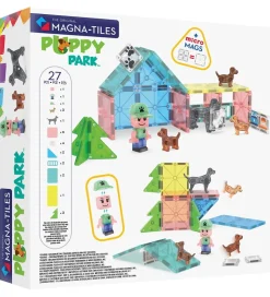 Magna-Tiles Magnetsæt - 27 Dele - Doggy Daycare + MicroMAGS