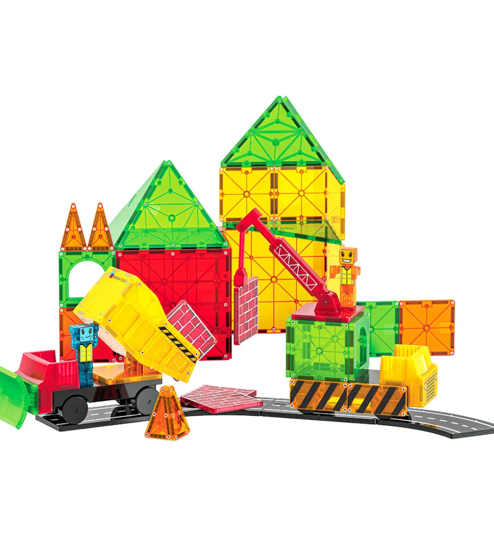 Magna-Tiles Magnetsæt - 50 Dele - Builder XL + MicroMAGS