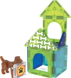 Magna-Tiles Magnetsæt - 13 Dele - Dog House + MicroMAGS