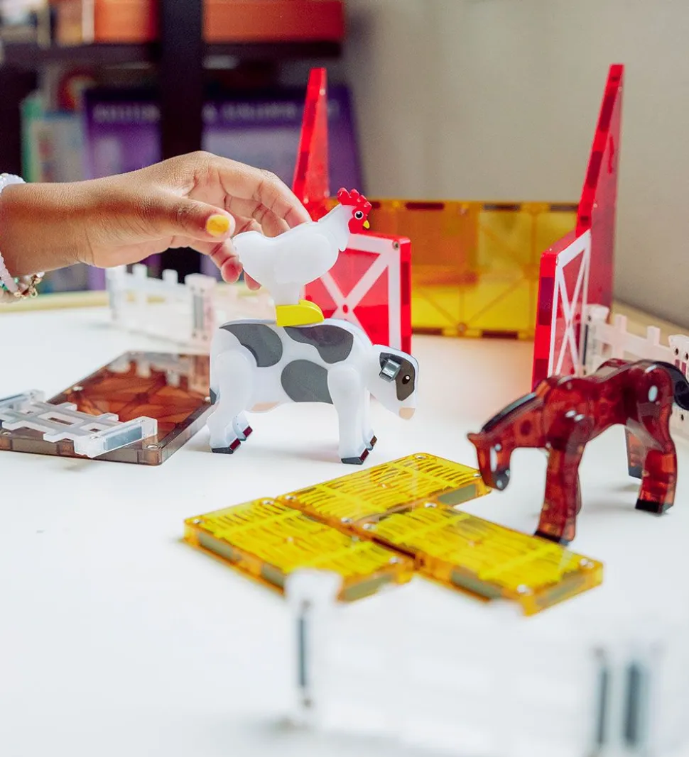 Magna-Tiles Magnetsæt - 25 Dele - Farm Animals