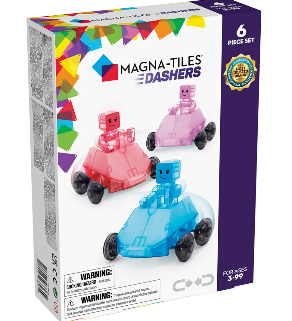 Magna-Tiles Magnetsæt - Dashers - 6 Dele