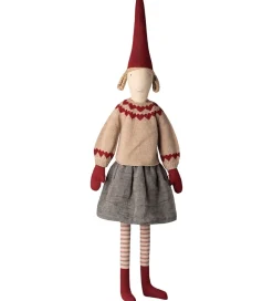 Maileg Nissepige - Str. 6 - Nederdel og Strikket Sweater