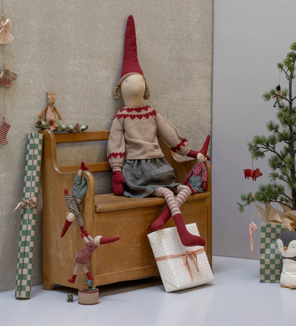 Maileg Nissepige - Str. 6 - Nederdel og Strikket Sweater