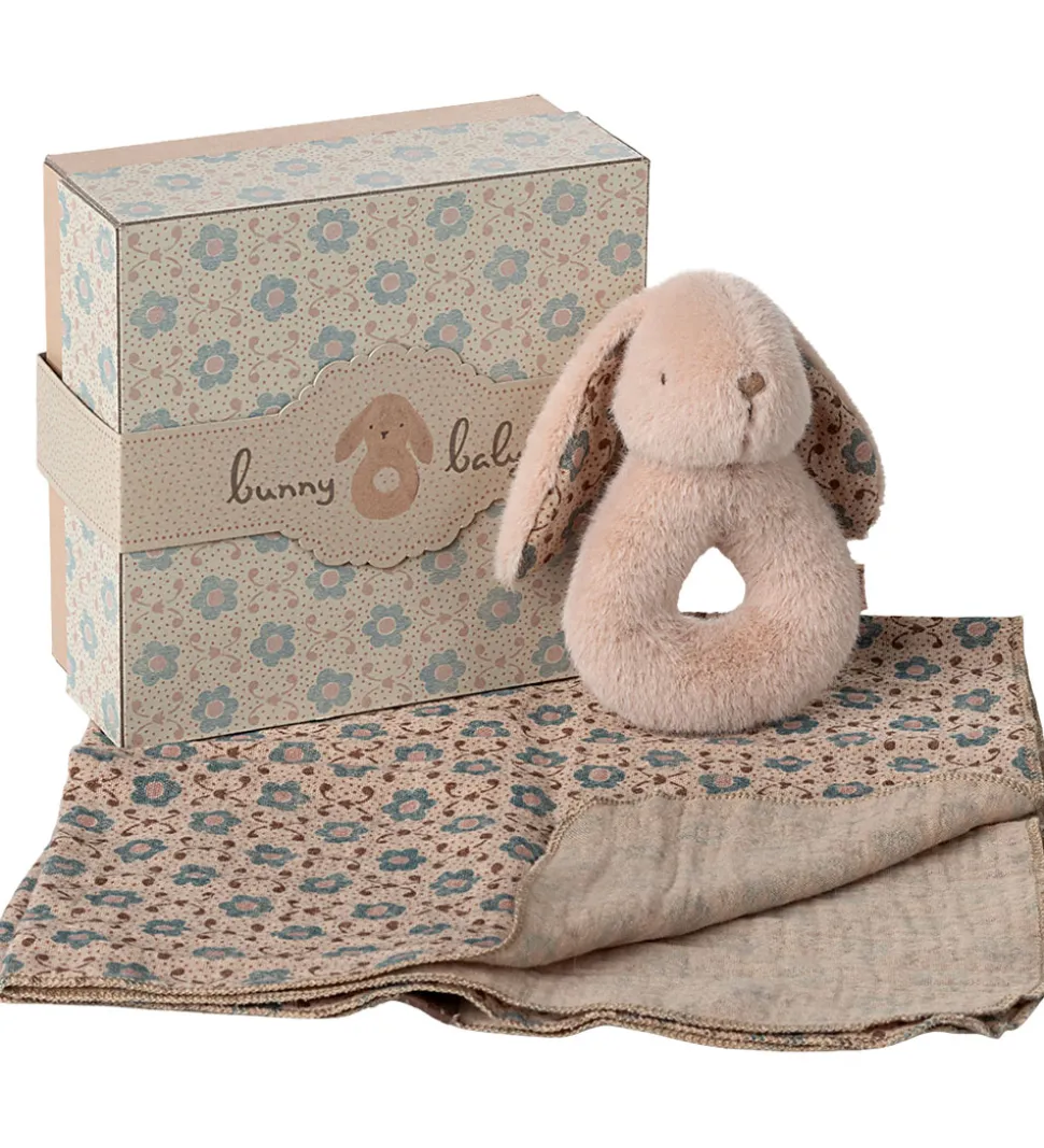 Maileg Ranglesæt - Kaninrangle/Stofble - Powder