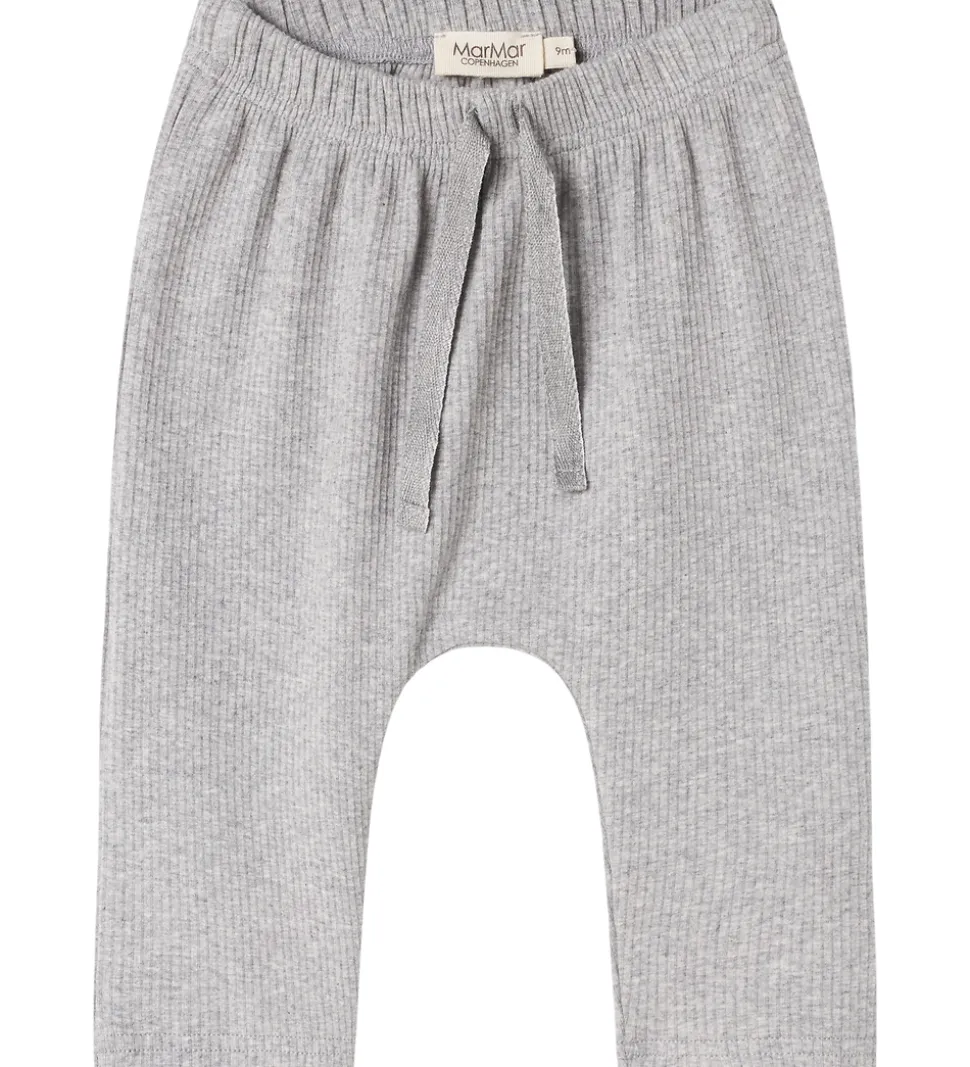 MarMar Bukser - Rib/Modal - Pico - Light Grey Melange