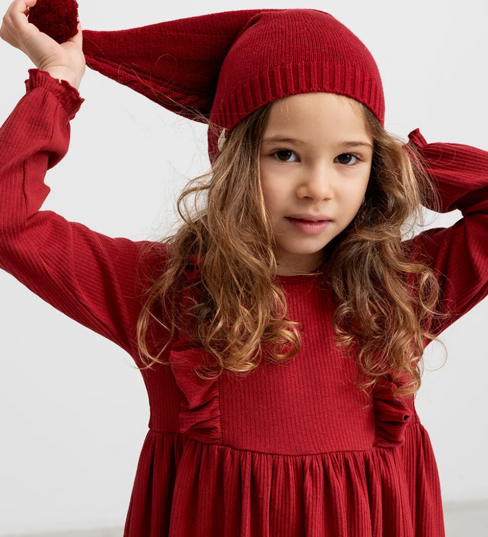 MarMar Kjole - Modal/Rib - Dikte - Hisbiscus Red