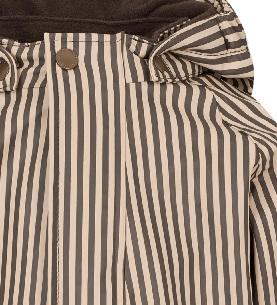 MarMar Regndragt m Fleece - PU - Orion - Brown Stripe